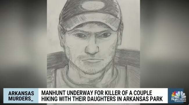 Sketch of suspect from Devil's Den State Park slaying